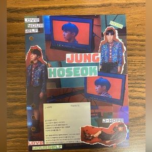 Jhope BTS Mini Binder Cover Page / Insert